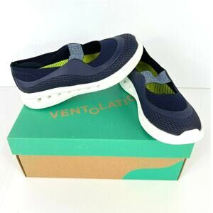 VENTOLATION Womens Emily Water Shoes Slip On Quick Drying Navy Size 6 M New